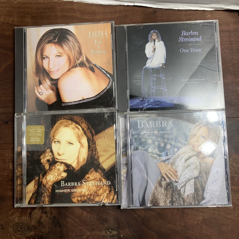 Barbra Streisand CD Lot of 4 Back to Broadway One Voice Higher Ground Love Is Th